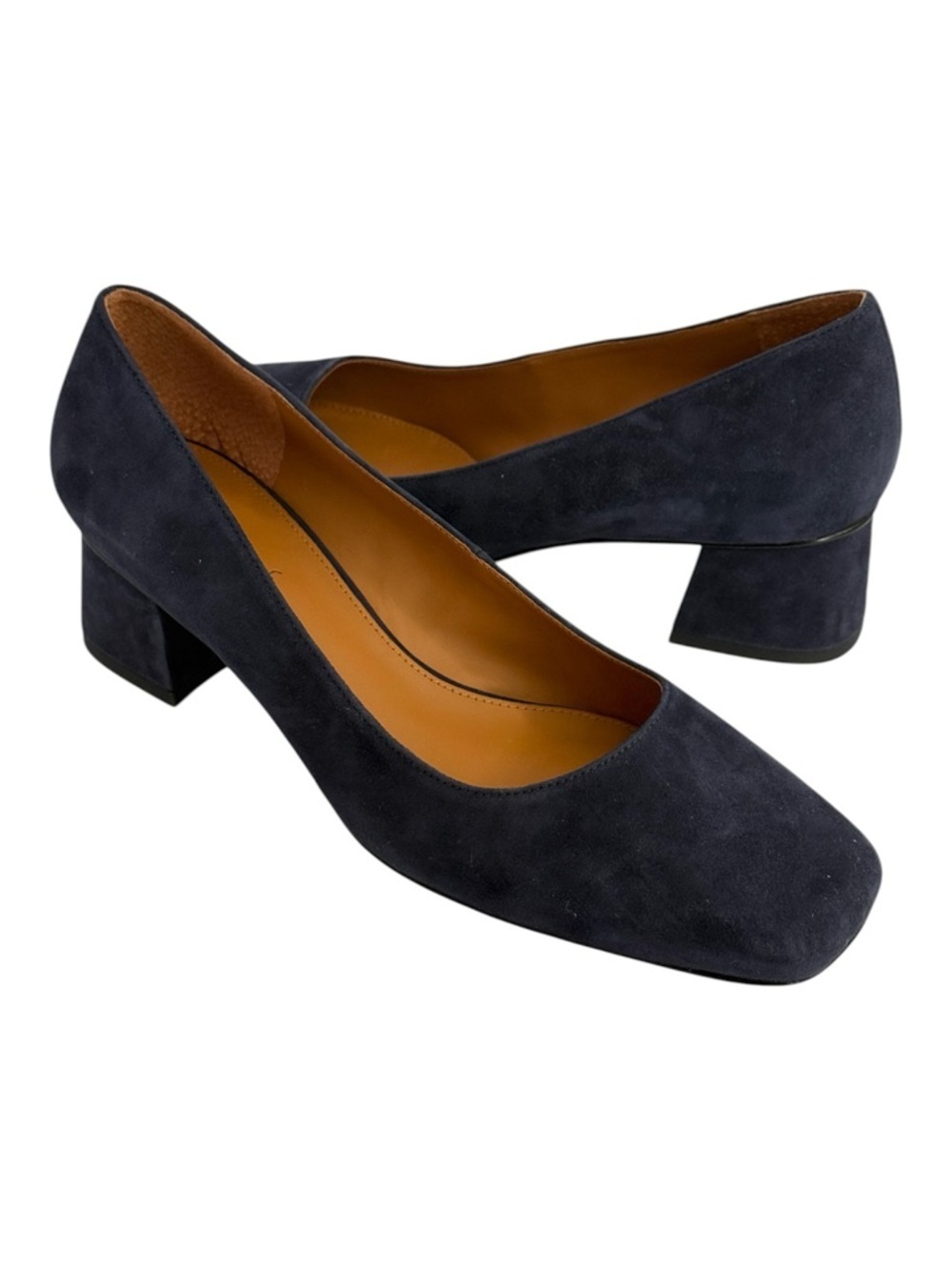 J.McLaughlin Casey Suede Heels Navy Size 8.5